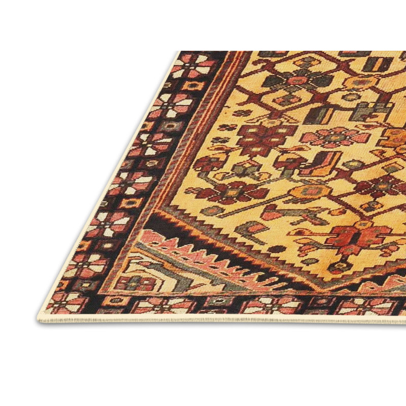 Tapis brun/noir traditionnel Gracela, Rectangle 4 pi x 6 pi