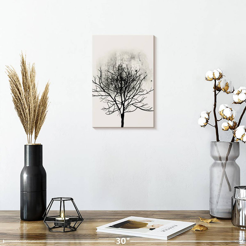 Harnek Black Tree Study, 12" H x 8" W