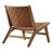 Saoirse Faux Leather Wood Accent Lounge Chair-100030976-100028712