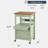 Best Choice Products Rolling Kitchen Island Cart, Cabinet W/ Drawer, Sliding Tray, Outlet, Wheels, Hooks - Pistachio Green-123338107