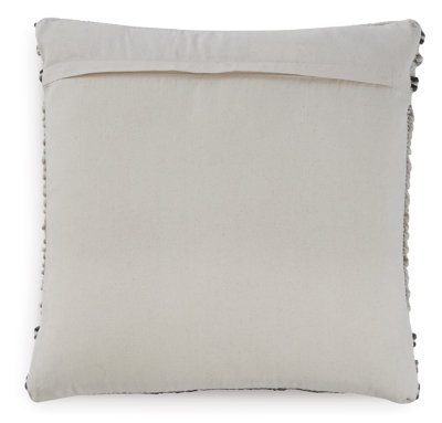 Handwoven Boho Diamond Pattern Cotton Wool Throw Pillow, 20 x 20 Inches