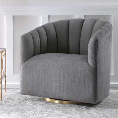 Undercliff Upholstered Swivel Barrel Chair