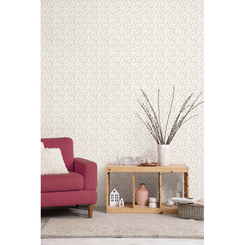 Galerie Miniatures 3 Pink Bird Wallpaper