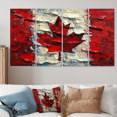 Flag Of Canada II - Flag Wall Art Print Set