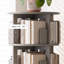 Grey Modern Solid wood Rotating Bookshelf-1055838757