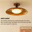 Plafonnier encastré de luxe vintage en fer forgé vieilli de 50 cm (19,69 po) avec abat-jour intérieur en acrylique – Lampe de plafond minimaliste pour couloir, entrée, chambre ou bureau