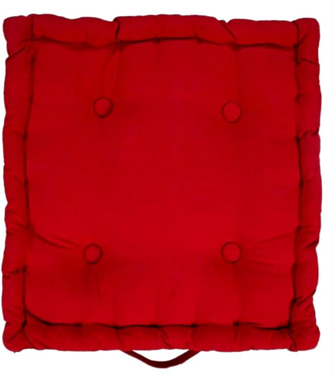 Samyo 45x45+10cm Box Cushion Seat Cushion, Red