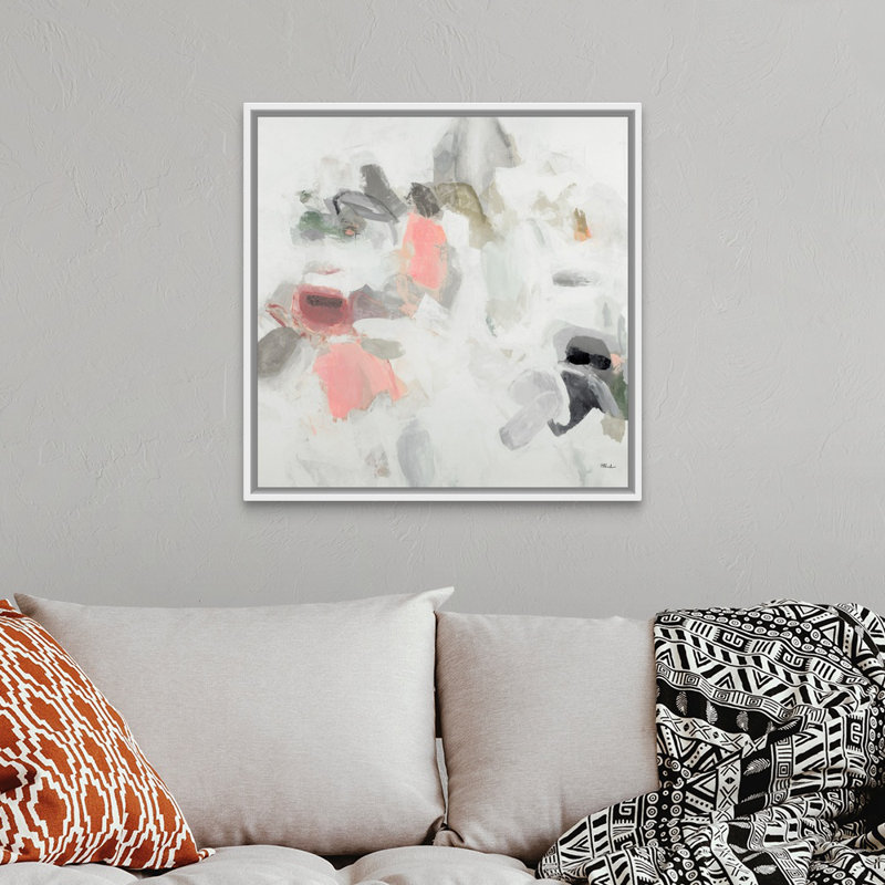 Reproduction d’art sur toile « Conundrums II » par Randy Hibberd, H 32 po x l 32 po x 1,75 po, Cadre flottant noir
