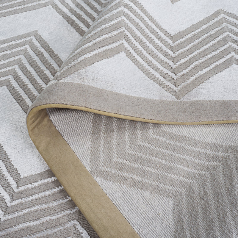 Ralph Lauren Monroe Chevron Wool, Viscose Chevron Rug, Rectangle 9' x 12'
