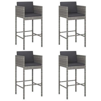 29.9" Patio Bar Stool with Cushion by Latitude Run