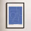 Geometric Abstraction In Blue Print by Romina Gadler-1681642133-1681642116