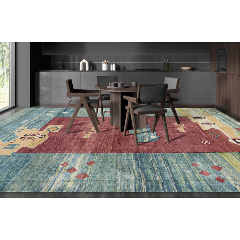 Hand-Knotted High-Quality Brown Area Rug