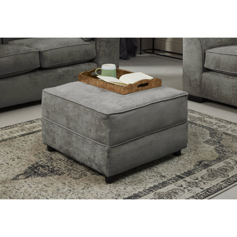 Shailjia Upholstered Footstool, Grey