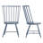 Blum 60" Black Finish Dining Set - 5-Piece, Black Dining Table And High Back Windsor Dining Chairs-1533423190