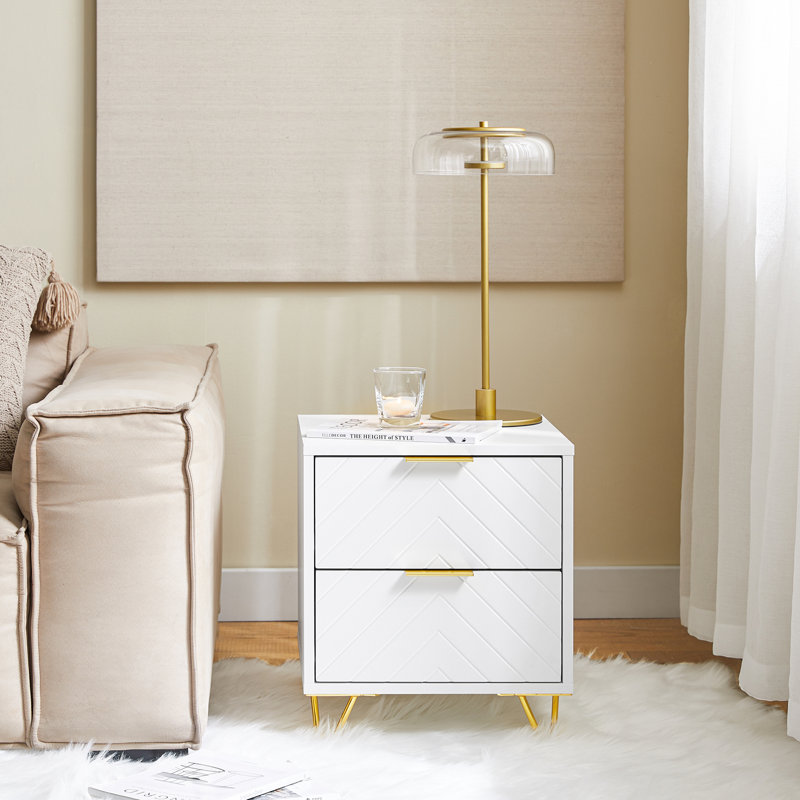 62 cm W Bedside Table
