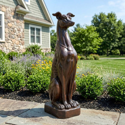 MGO Greyhound Dog Statue, No Assembly Required