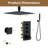 3-Functions 12" Ceiling-Mounted Thermostatic Shower System-119136729