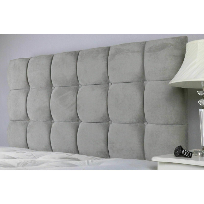 Orear Upholstered Headboard, Super King (6'), Mid Grey