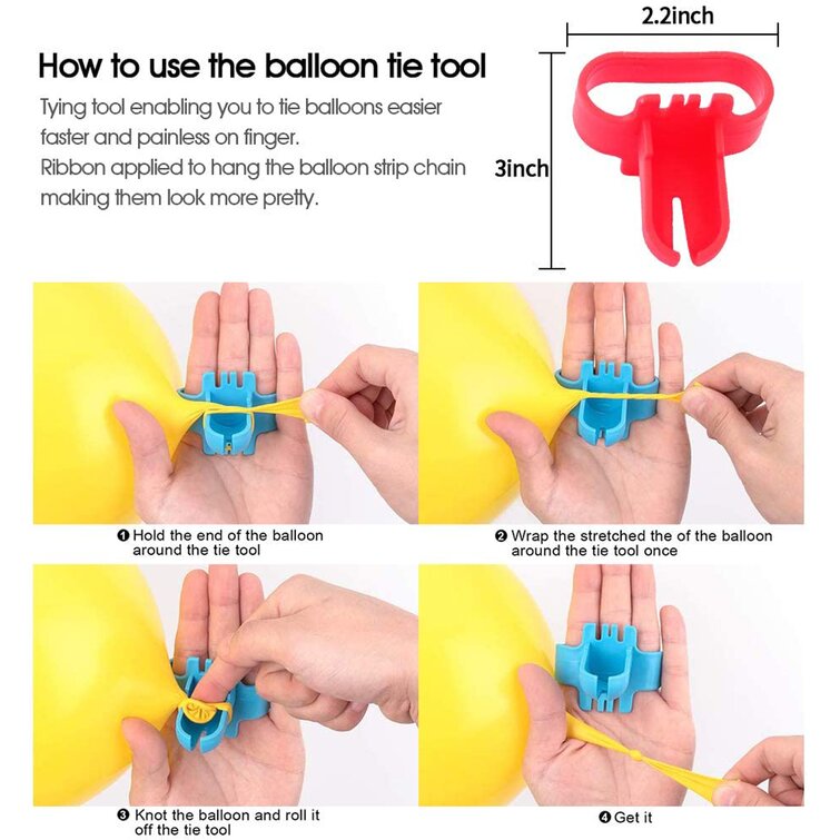100 Piece Rainbow Balloon Set Mmtx