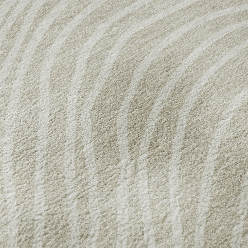 Premium Machine Washable Mayfield AMF2350 Stripes Rug, Beige, 9' x 12'