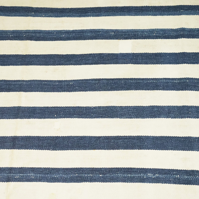 Dhurrie Wool Striped Area Rug