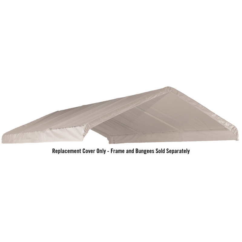 ShelterLogic Polyethylene Plastic Replacement Canopy for Canopy, 114.72" H x 144" W x 240" D, White