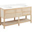 60" Robertson Double Bathroom Vanity Set with Rectangular Undermount Sinks-49568506-75247372-75247367