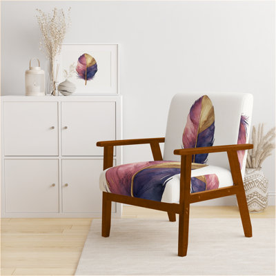 Chaise rembourrée Glam Feather