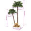 Lighted Artificial Tropical Christmas Tree-1335437501