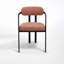 Ensemble de 2 chaises de salle à manger modernes rembourrées avec pieds en métal noir Boucle-456124989