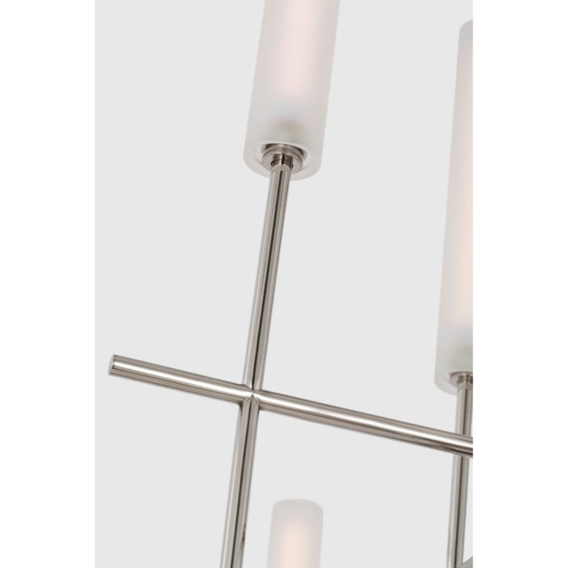 Fay 8 - Light LED Chandelier, Polished Nickel