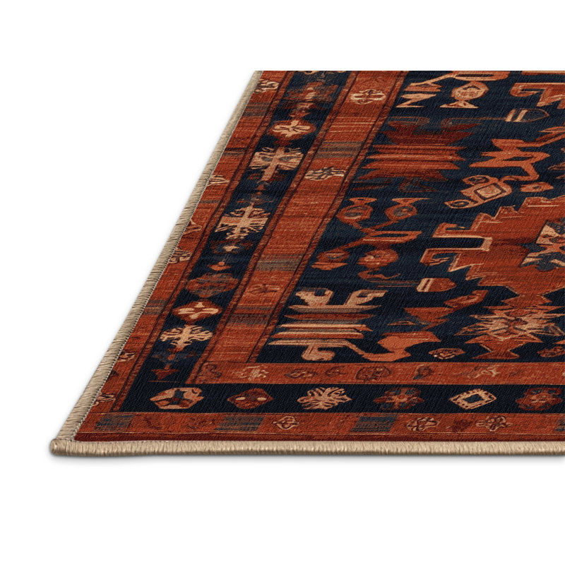 Machine Washable Turkish Brown Area Rug