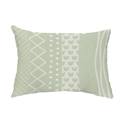 Striped Outdoor Reversible Throw Pillow