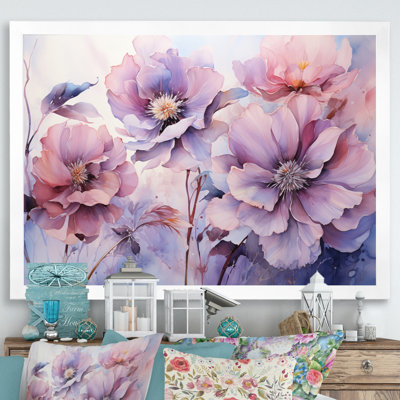 «Purple Tranquil Petals I» sur toile