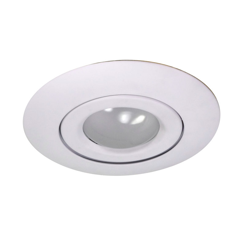 Garniture encastrée ajustable 6 "Gimbal Ring, Blanc