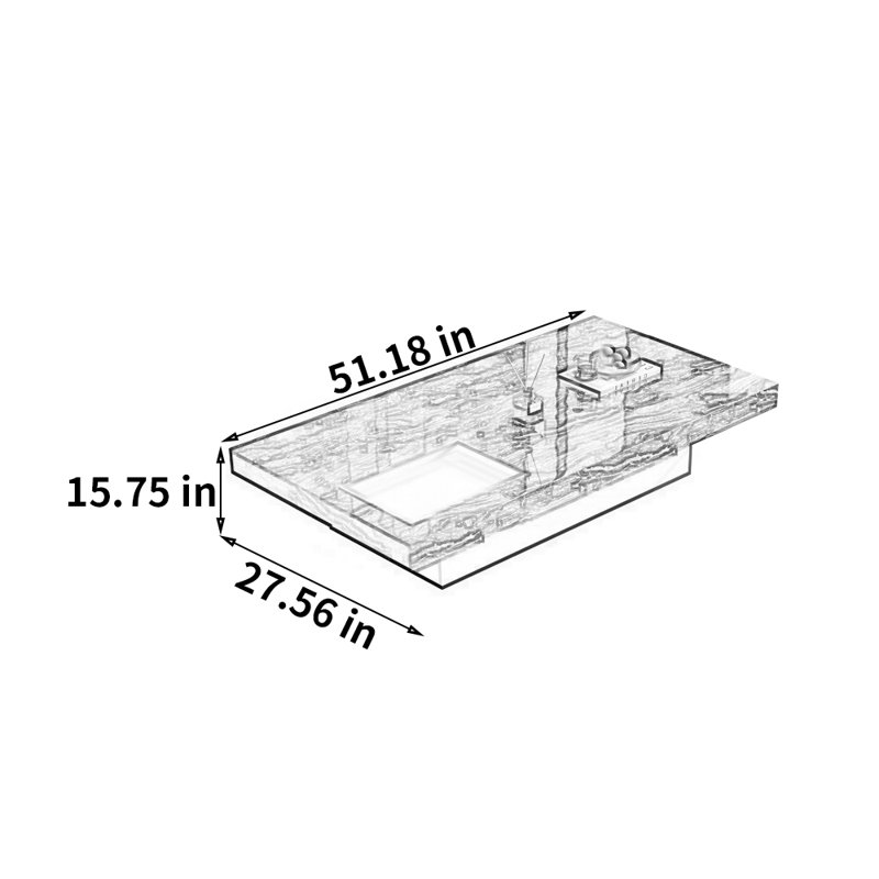Italian minimalist marble square coffee table
