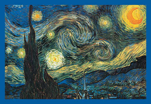 «Starry Night» par Vincent van Gogh, reproduction d'art, 24" H x 36" W