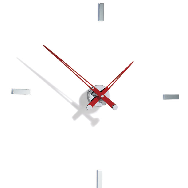 Très grande horloge murale 29,1339 "Tacon, Rouge