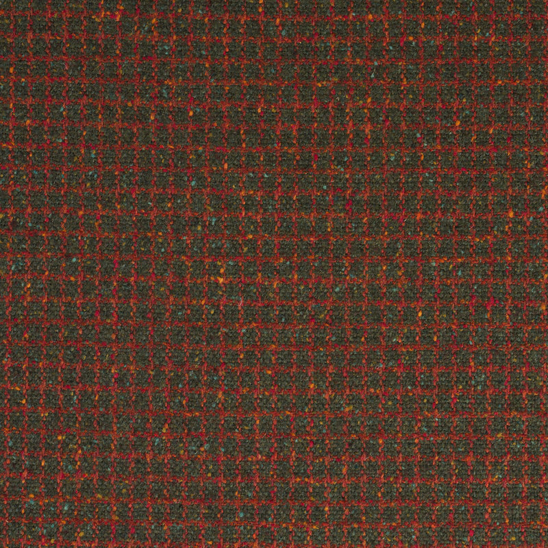 Tissu à carreaux Schumacher x Patterson Flynn Hudson, Vert forêt