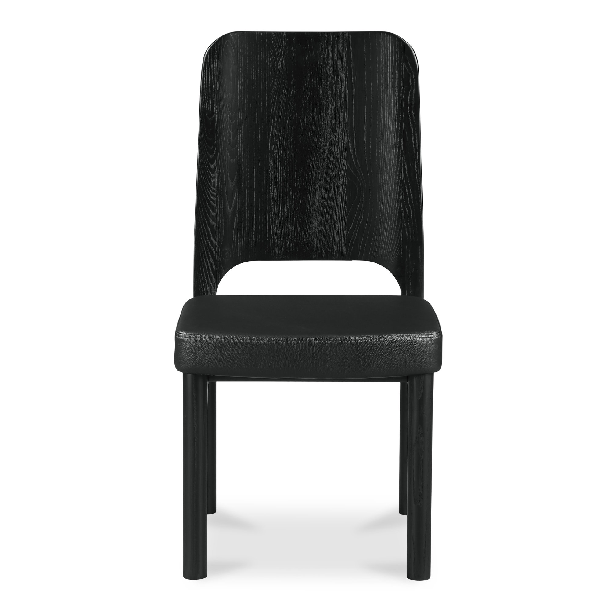 Gwelda Dining Chair - Set Of Two, Matte Black, Black