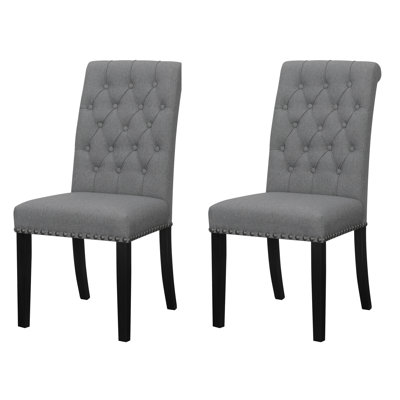 Nantucket Upholstered Side Chairs with Nailhead Trim