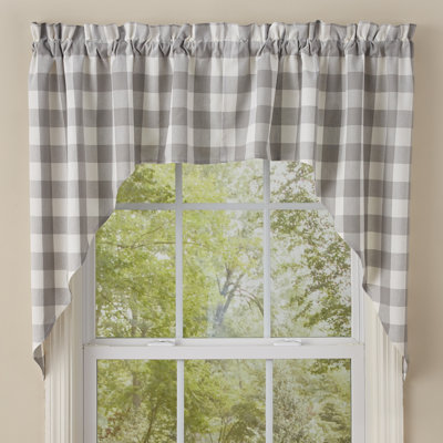 Dae Cotton Plaid Swag Window Valance