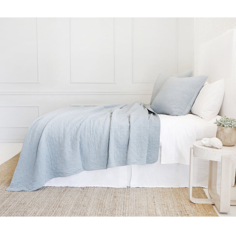 Huntington Cotton Sham, Dusty Blue