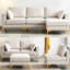 Canapé modulaire 2 pièces Mervi-978863774