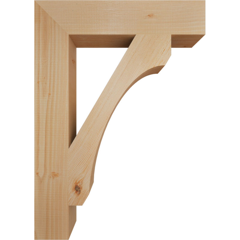 Support de bloc lisse H 3 po x l 3 1/2 po x P 20 po x H 28 po, Sapin de Douglas, Lisse, H 28 po x l 3,5 po x P 20 po