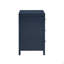 Table de chevet 3 tiroirs Nevarre - Bleu minuit