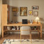 Bureau rectangulaire en bois massif Burlywood-1043192589-1043192577