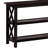 Deep Merlot Sofa Table with 2-shelf