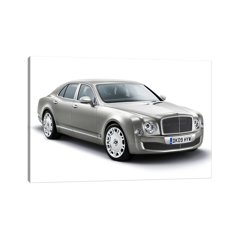 Bentley Mulsanne Grey - Wrapped Canvas Print, 66.04 cm H x 45.72 cm W x 3.175 cm D