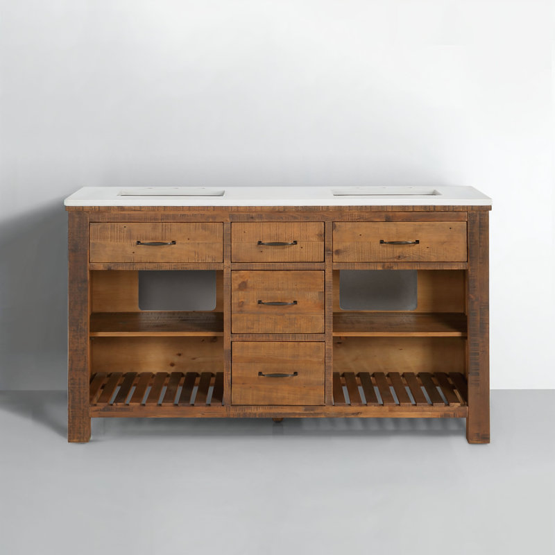 New farmhouse 60" Double Vanity